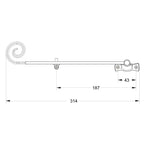 Monkey Tail Dummy Window Stay Bar