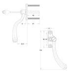 Tear Drop Window Handle Left Hand