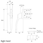 Charisma Cockspur Non Locking Window Handle Right Hand