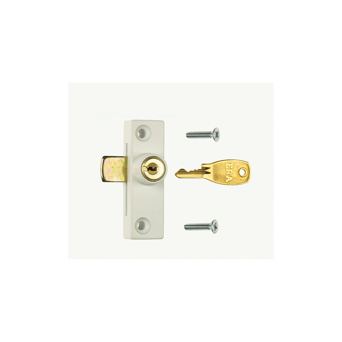 Metal Window Lock Cut Key Special, White