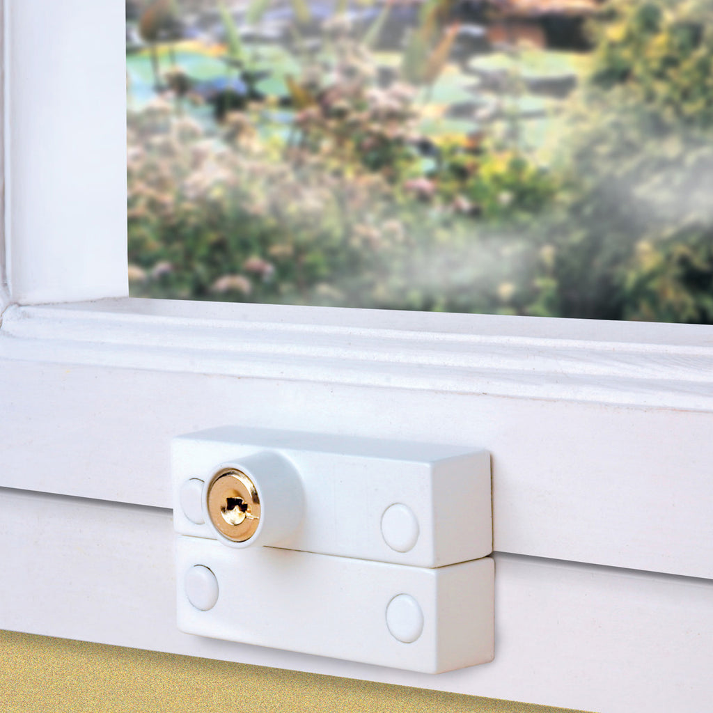 Flush Pivot Lock, White