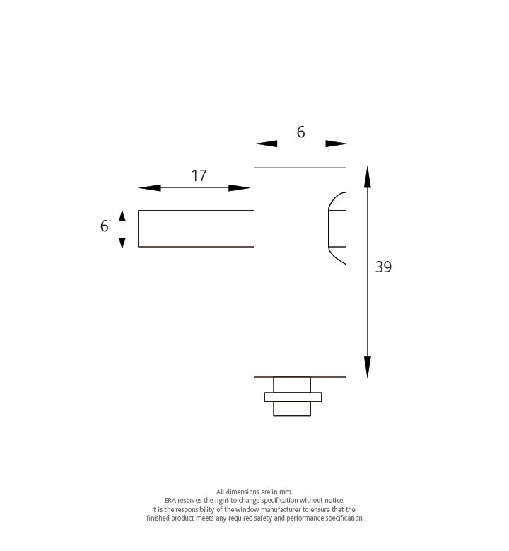 Metlock Std Key x 2, White