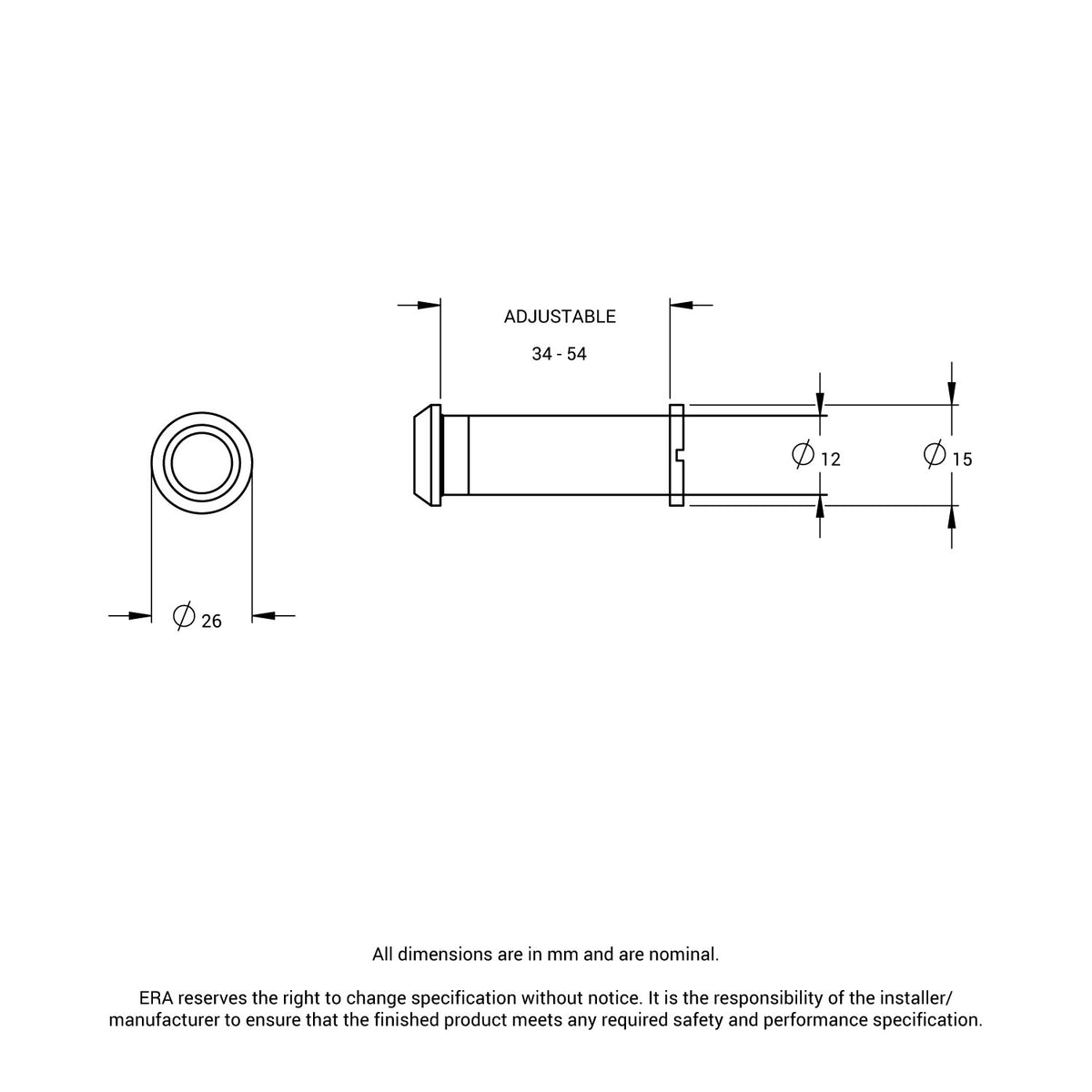 Door Viewer - Plastic Lens
