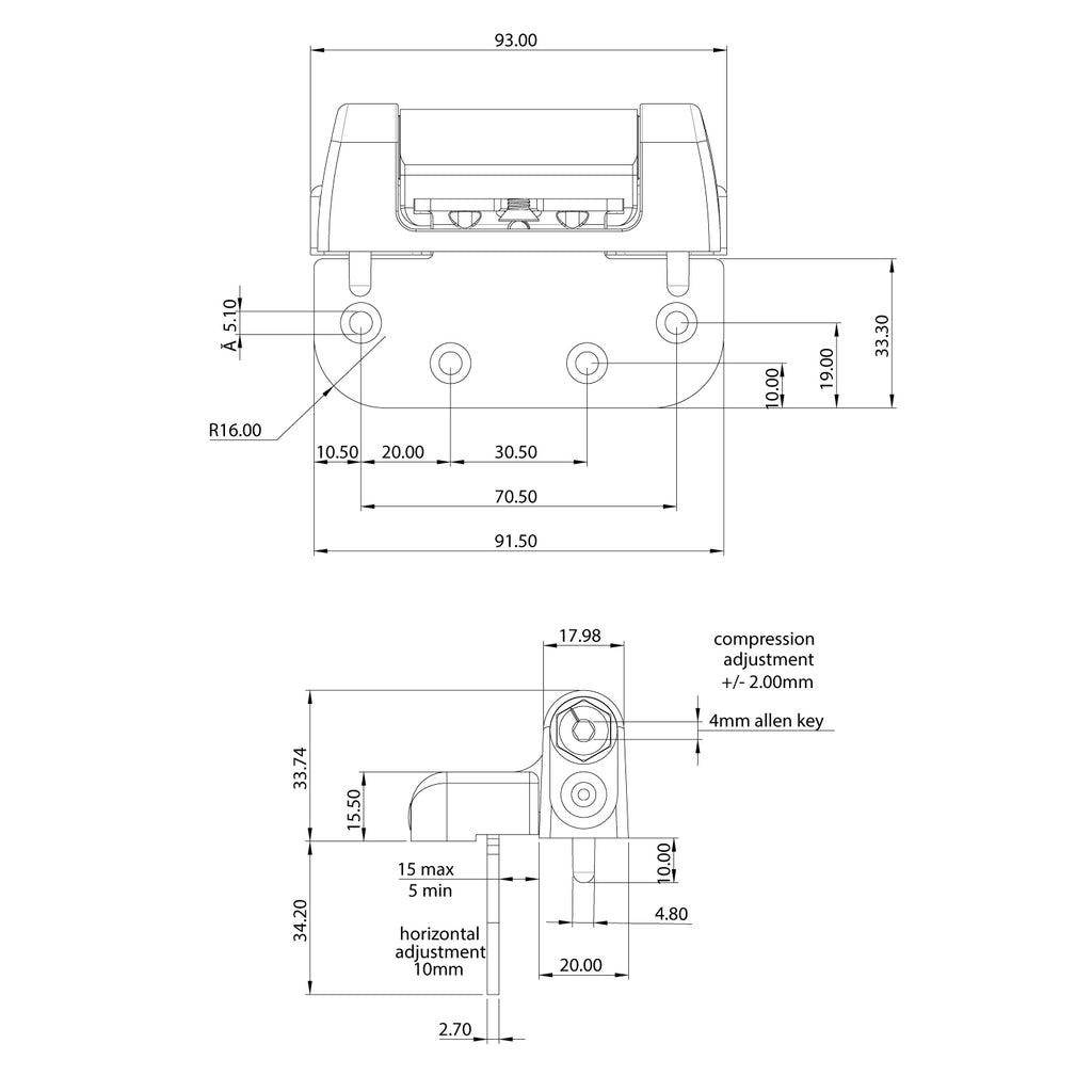 Haven Heavy Duty Door Hinge