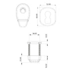 Heritage Invincible Cylinder Pull and Escutcheon