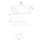 High Security Architectural Cam Lock and Keep Set