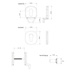 Heritage Standard Euro Cylinder Pull with Internal Pull