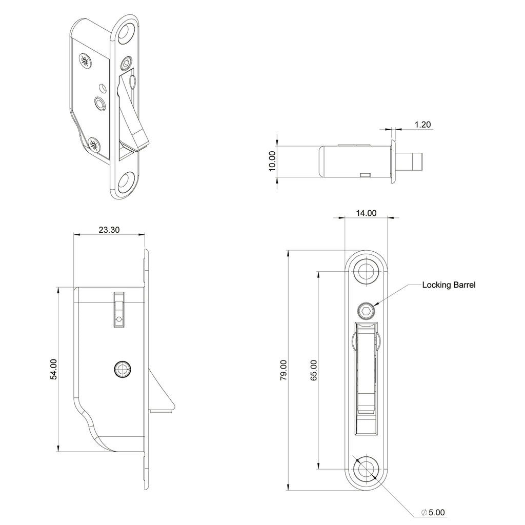 Hardex Travel Restrictor Face Fix for Sliding Windows