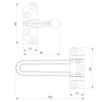 Heavy Duty TS003 Door Bar Restrictor