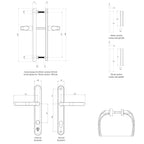 Berwick High Security Sprung Inline Lever Lever Door Handle