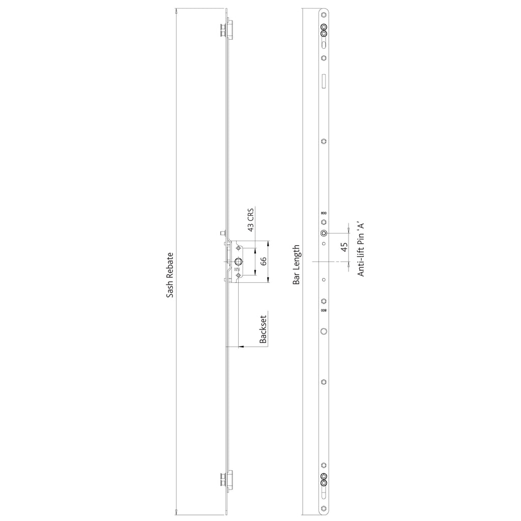 Double Cam Window Lock