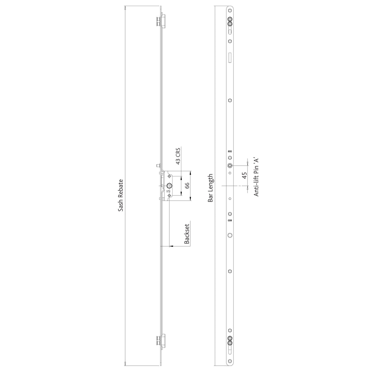 Double Cam Window Lock
