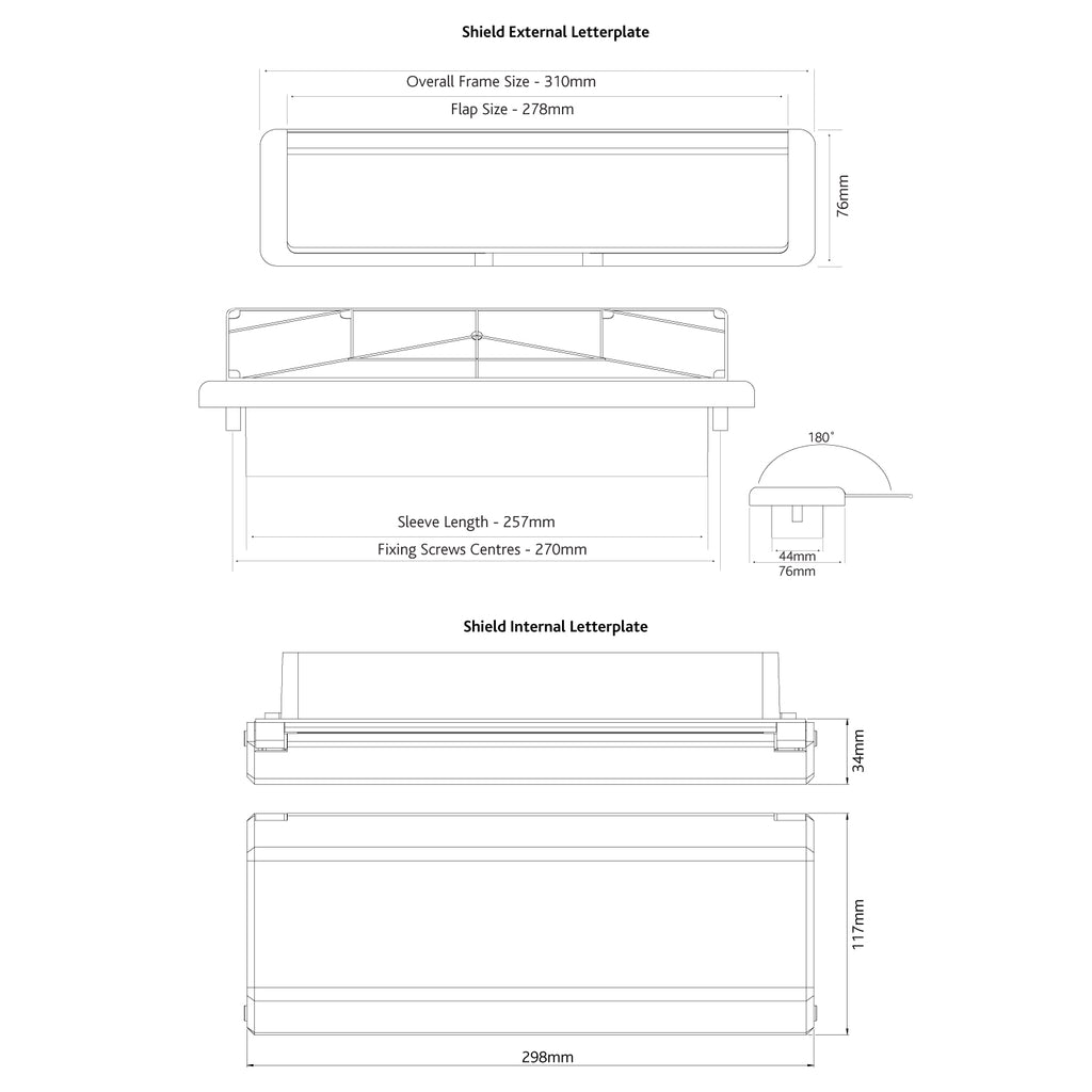 Nu Mail Shield TS 008 External Letterplate