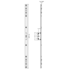 Offset Twin Cam Window Lock