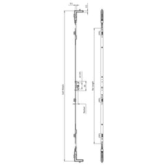 Flush Double Cam Window Lock