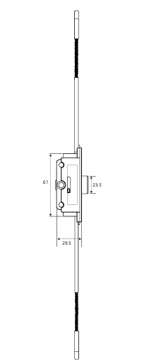 Deadlock Shootbolt Window Lock Rod Extensions,9.5mm and 11.5mm