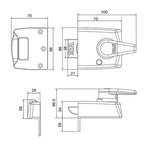1530 BS8621:2007 High Security Keyless Escape Nightlatch