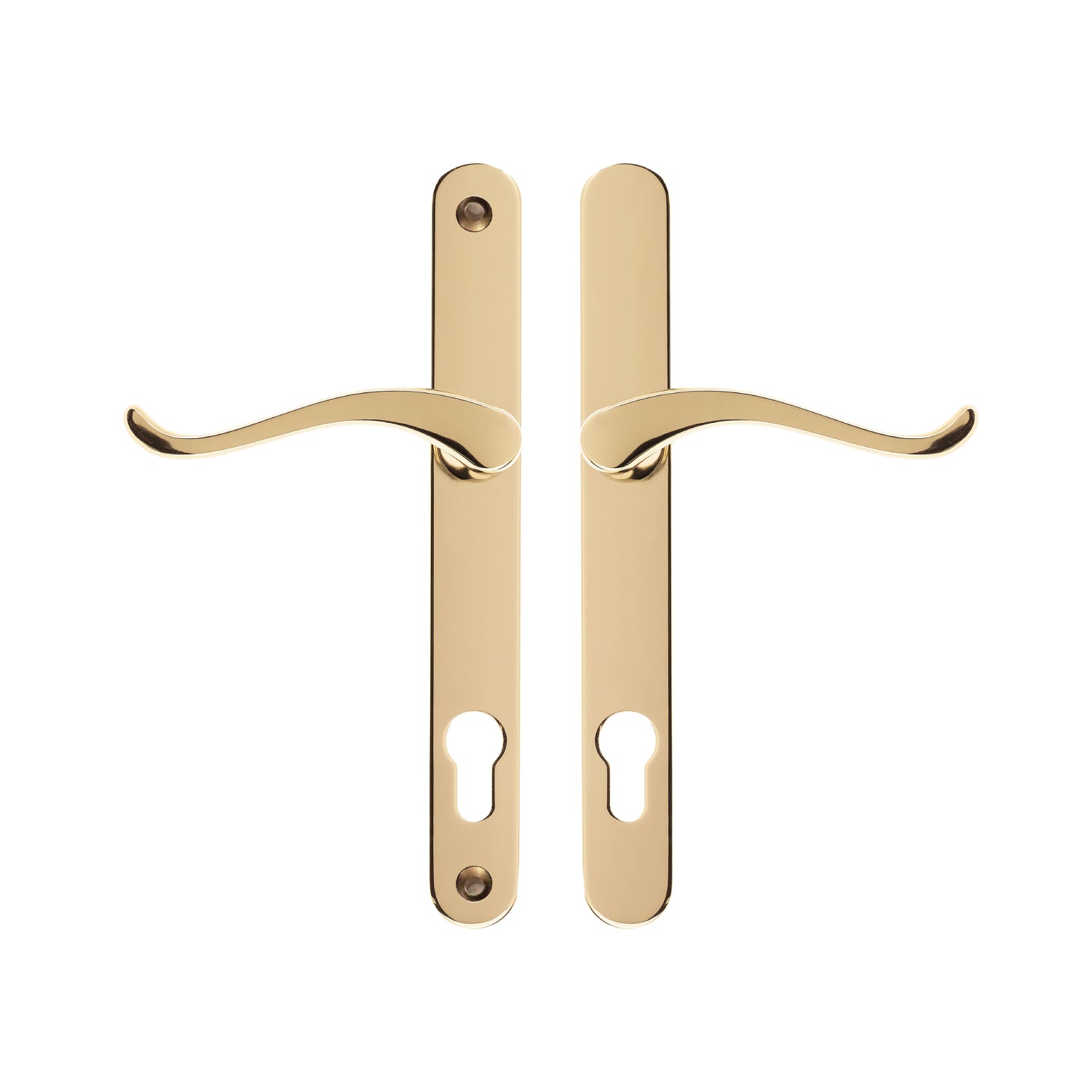 Balmoral Sprung Swan Lever Lever Left Hand Door Handle