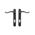 Windsor Sprung Swan Lever Lever Left Hand Door Handle
