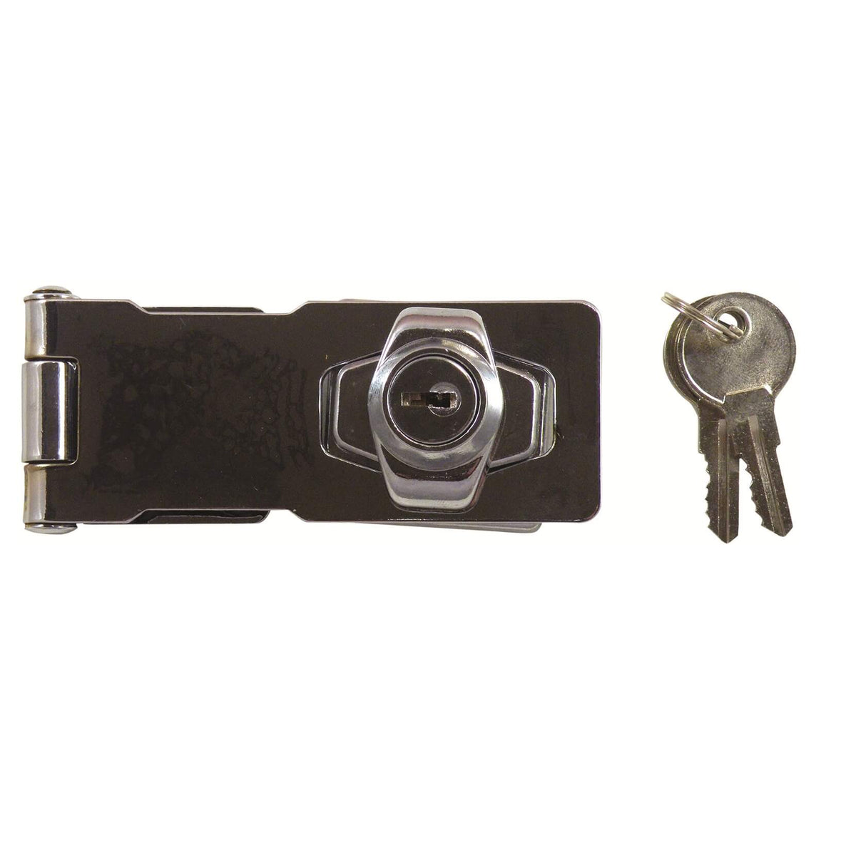Locking Hasp & Staple Chrome