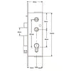 Gibbons Monalock Copy Gearbox With Snib For Aluminium Doors - Lift Lever or Double Spindle