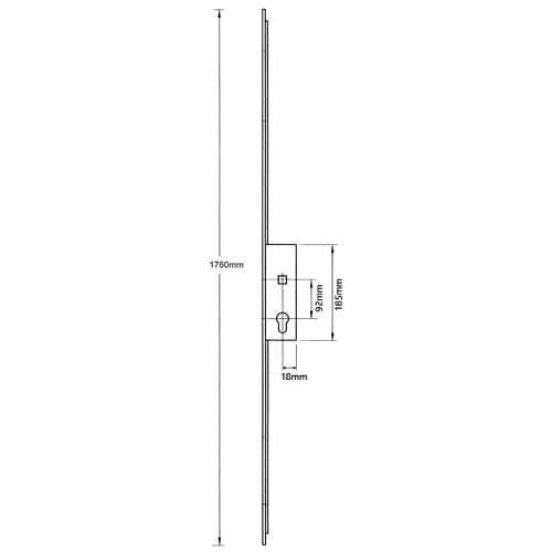 Cobra Passive Multipoint Door Lock - with Attachments for Shootbolts