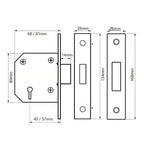 2103 Strongbolt 3 Lever Mortice Deadlock