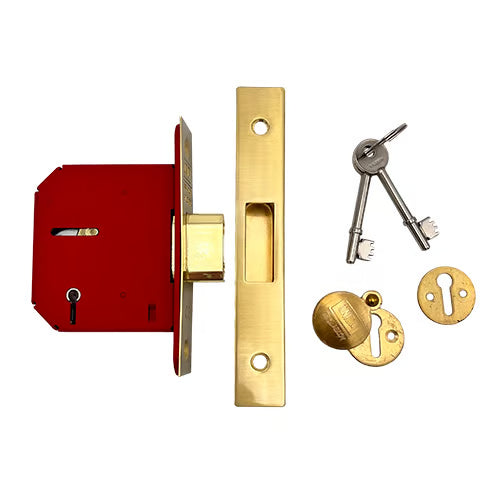 2105 Non British Standard 5 Lever Mortice Deadlock