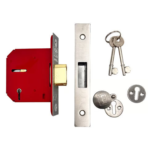 2105 Non British Standard 5 Lever Mortice Deadlock