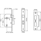 2226 Bathroom Mortice Sashlock