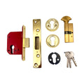 233 British Standard Euro Mortice Deadlock Kit Complete With Euro Key & Turn Cylinder
