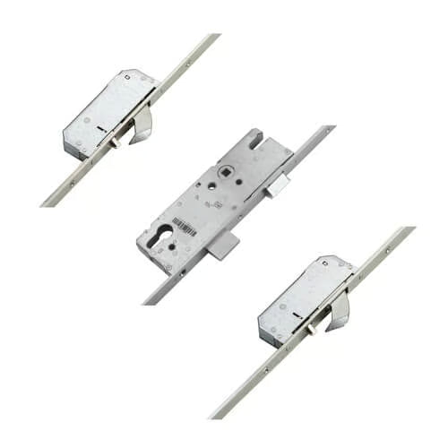 AV2 + Latch Deadbolt 2 Hooks Flat 20mm Faceplate Autolocking Multipoint Door Lock