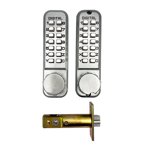 2430 Double Sided Tubular Mortice Latch back to back Digital Lock
