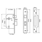 Fortress British Standard 3621:2007 Mortice Sashlock