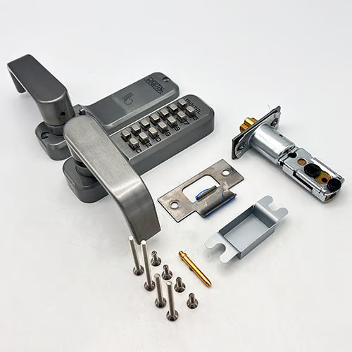2835 Tubular Mortice Latch Lever Handle Digital Lock With Holdback and Free Passage