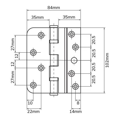 Composite Door Hinge
