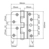 Composite Door Hinge