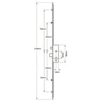 Cobra Latch Deadbolt 2 Rollers 2 Mushrooms Split Spindle Multipoint Door Lock