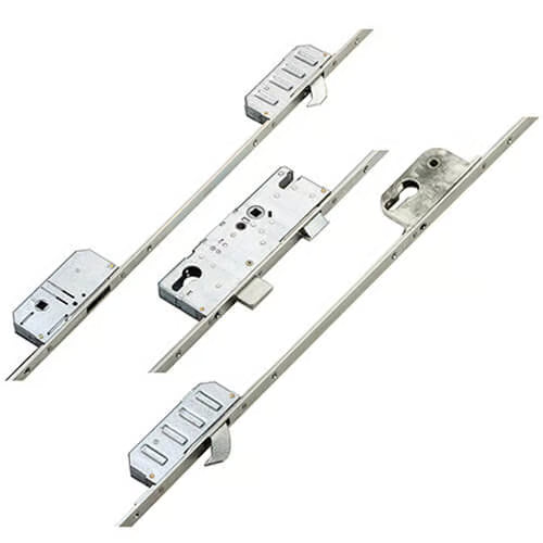 Cobra 55/92 Latch Deadbolt 2 Hooks Lift Lever Multipoint Door Lock - with Entryguard Lockout Facility