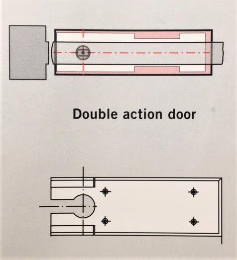 BTS75 Double Action Floor Spring Accessory Pack For Timber