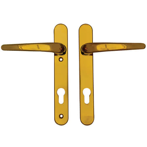 Classic Lever Lever UPVC Multipoint Door Handles - 92mm PZ Sprung 122mm Screw Centres