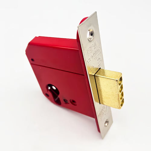 233 British Standard Euro Mortice Deadlock Kit Complete With Euro Key & Turn Cylinder