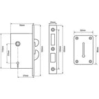3500 Locking Mortice Hookbolt