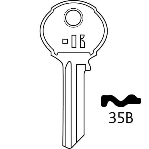UN-11 Union 5 Pin Brass Cylinder Key Blank