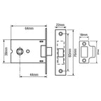 3708 Mortice Box Latch