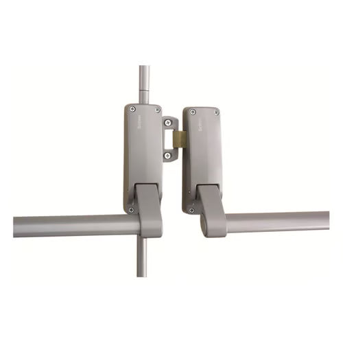 377 Three Point EN1125 Double Rebated Push Bar Set - For Wooden Panic Exit Doors