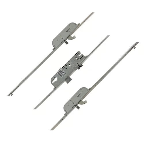 C-TS Latch Deadbolt 2 Hooks 2 Rollers Split Spindle 16mm/24mm Top Hat Faceplate Multipoint Door Lock