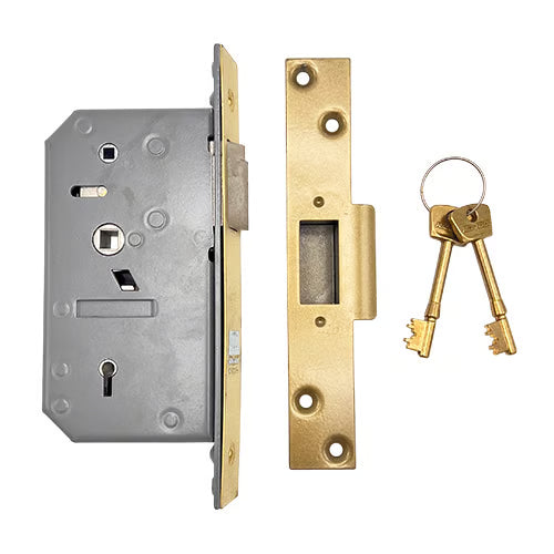 3R35X Egress Non British Standard 5 Lever Mortice Deadlocking Latch