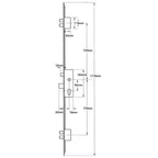 Thunderbolt Latch 5 Deadbolts Pyro 20mm Radius Faceplate Split Spindle Multipoint Door Lock