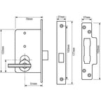 Fort 4K Escape 6 Lever Mortice Deadlock